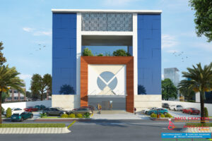 Elevation 3D View (G+5) for Proposed IT Building (Mr.Joseph)@Tirunelveli